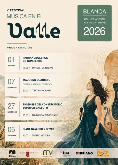 Presentación de la quinta edición del Festival Música en el Valle de Blanca