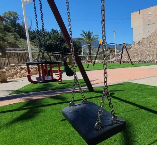 Parque del Auditorio del barranco Trux tras los trabajos de mejora