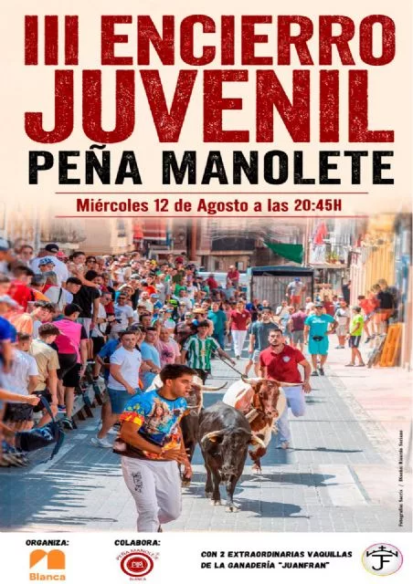 La Peña Manolete organiza el III Encierro Juvenil de Blanca - 2, Foto 2