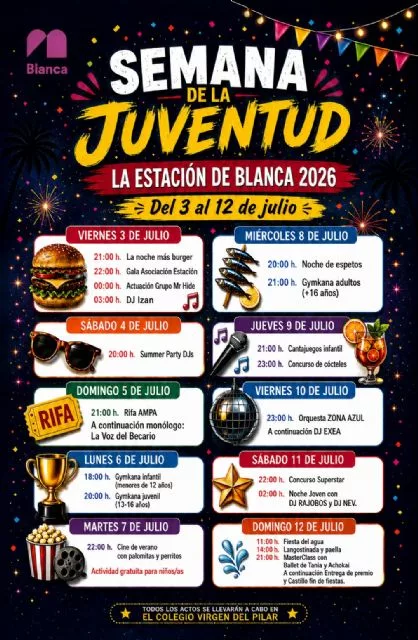 Presentación de la Semana de la Juventud de La Estación de Blanca